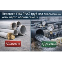 Преимущества ПВХ (PVC) труб над эмалированными: когда следует выбрать именно их